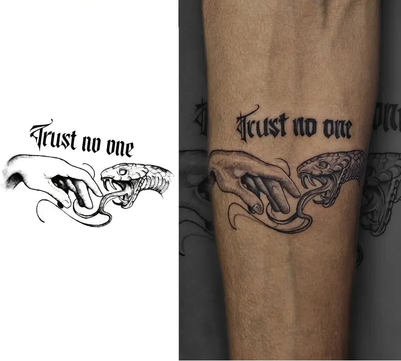 Trust no One Tattoo